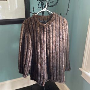 Adrienne Landau Mink & Fur Coat NWT